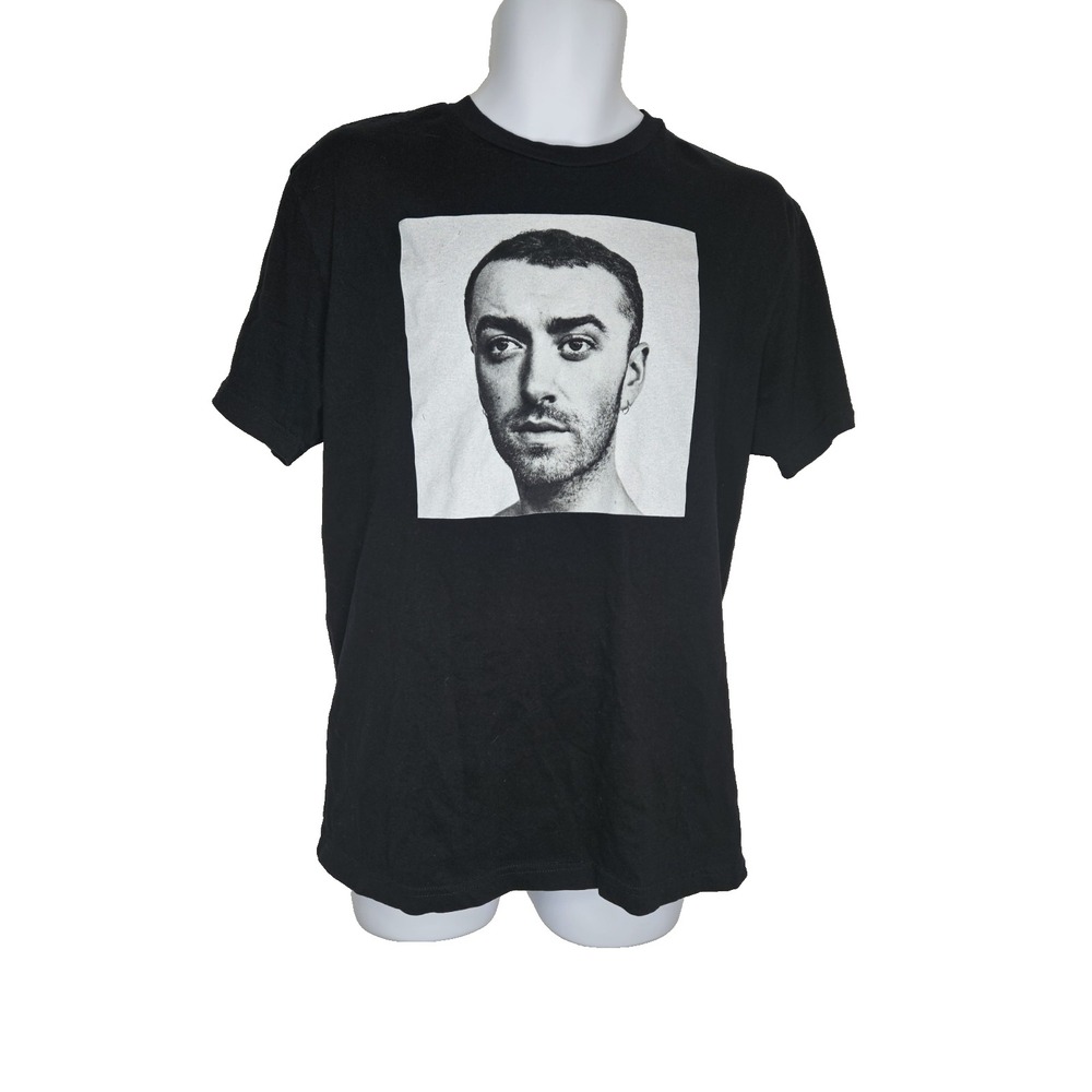 Sam Smith 2018 Tour T-Shirt Black Graphic Concert Tee Blanks Factory Size L